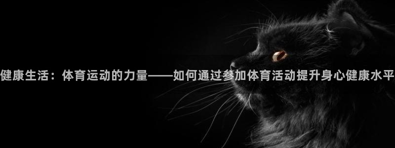 三亿体育网：健康生活：体育运动的力量——如何通过参加体育活动提升身心健康水平